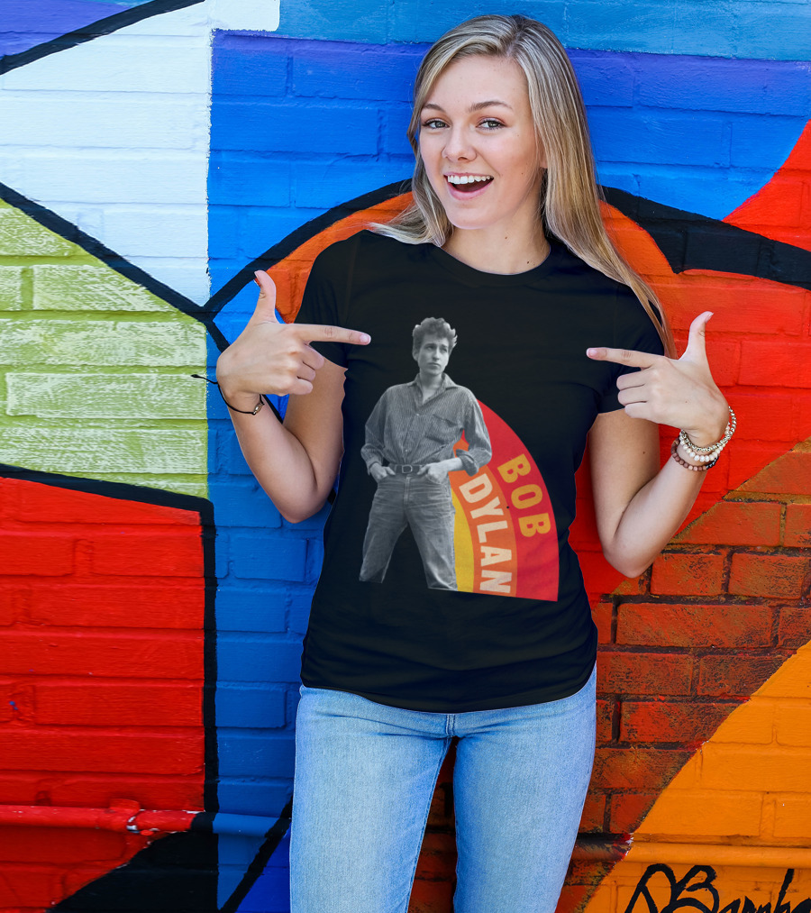 Bob Dylan Rainbow Photo T-Shirt
