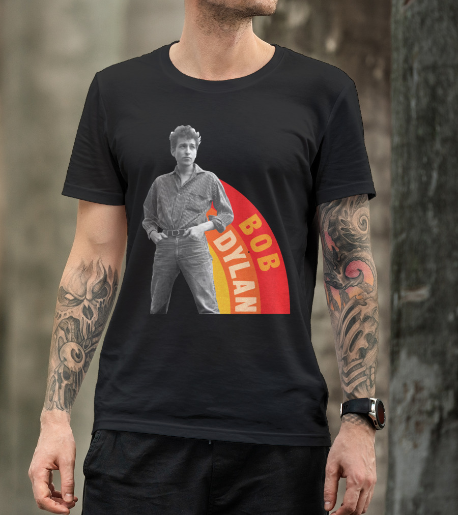 Bob Dylan Rainbow Photo T-Shirt