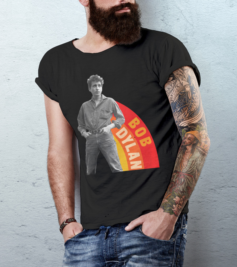 Bob Dylan Rainbow Photo T-Shirt