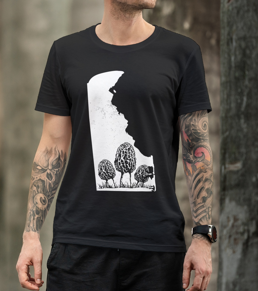 Delaware Morel Mushroom Hunting Foraging Shrooming Hunter Exploration T-Shirt