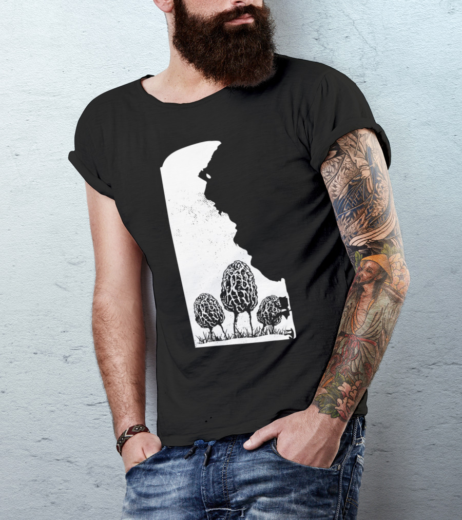 Delaware Morel Mushroom Hunting Foraging Shrooming Hunter Exploration T-Shirt