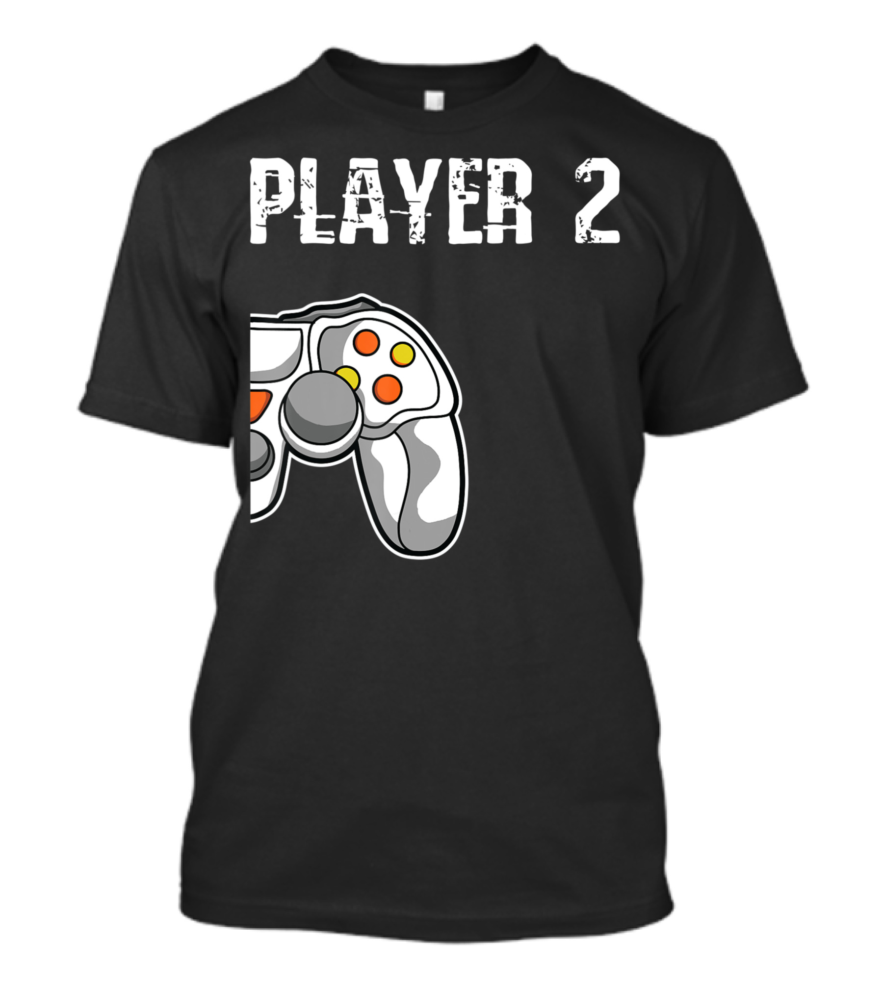 Player 2 Gamer Couple Matching Gaming Player Controller T-Shirt