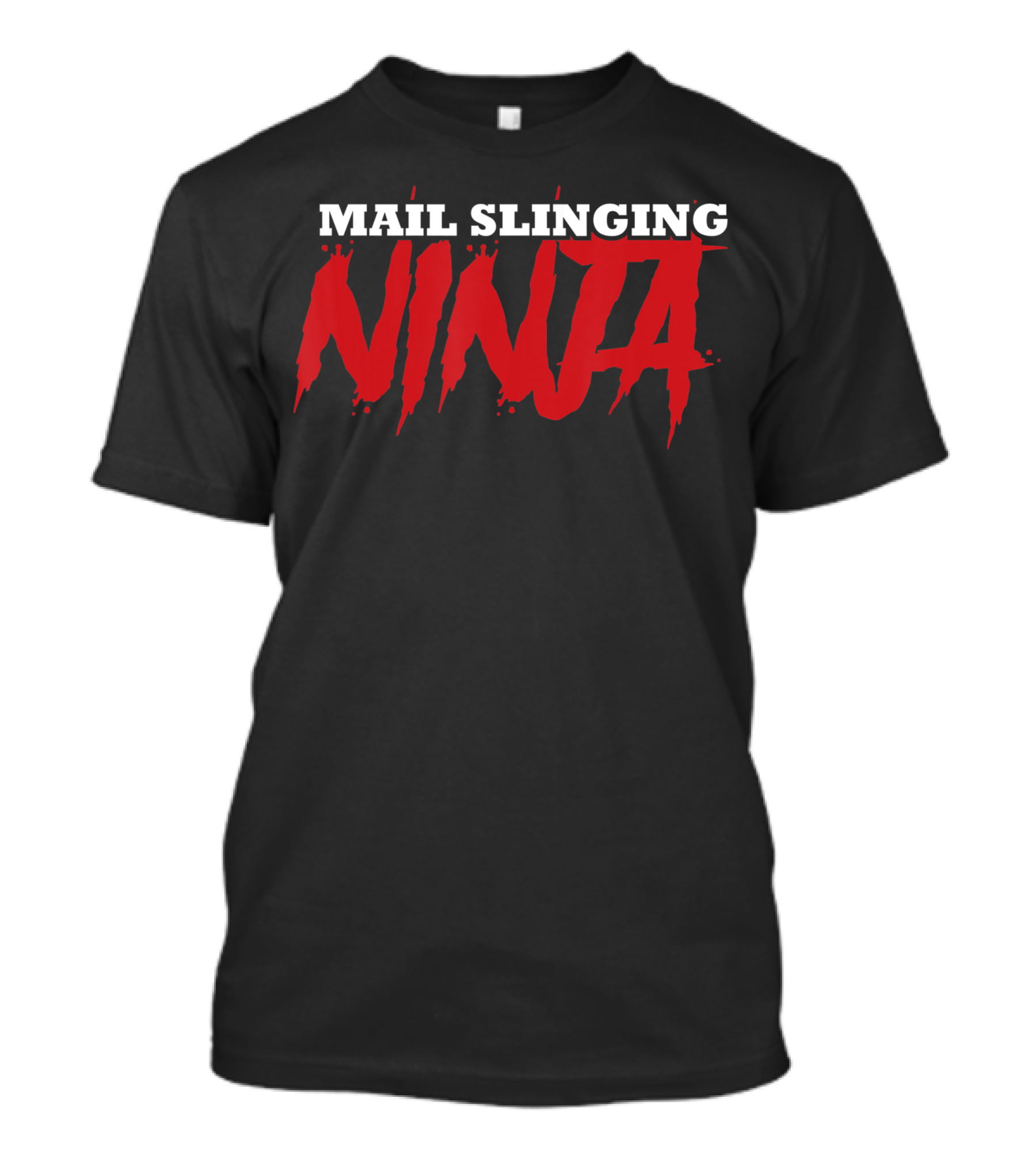 Mail Slinging Ninja Postal Worker Courier Mailman T-Shirt