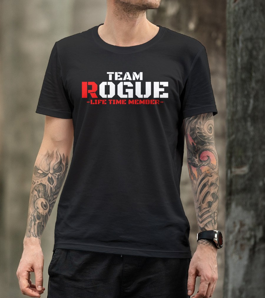 Team Rogue Life Time Member Military Style Gym Fitness Workout Training Patriotic USA T-Shirt