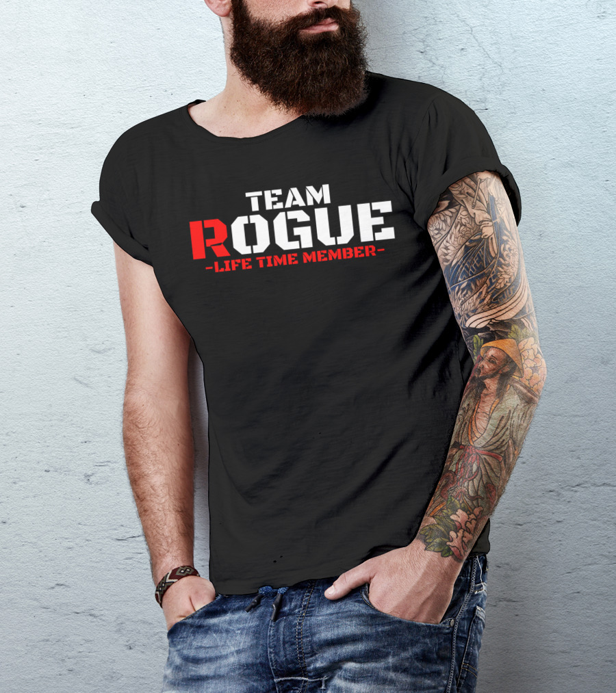 Team Rogue Life Time Member Military Style Gym Fitness Workout Training Patriotic USA T-Shirt