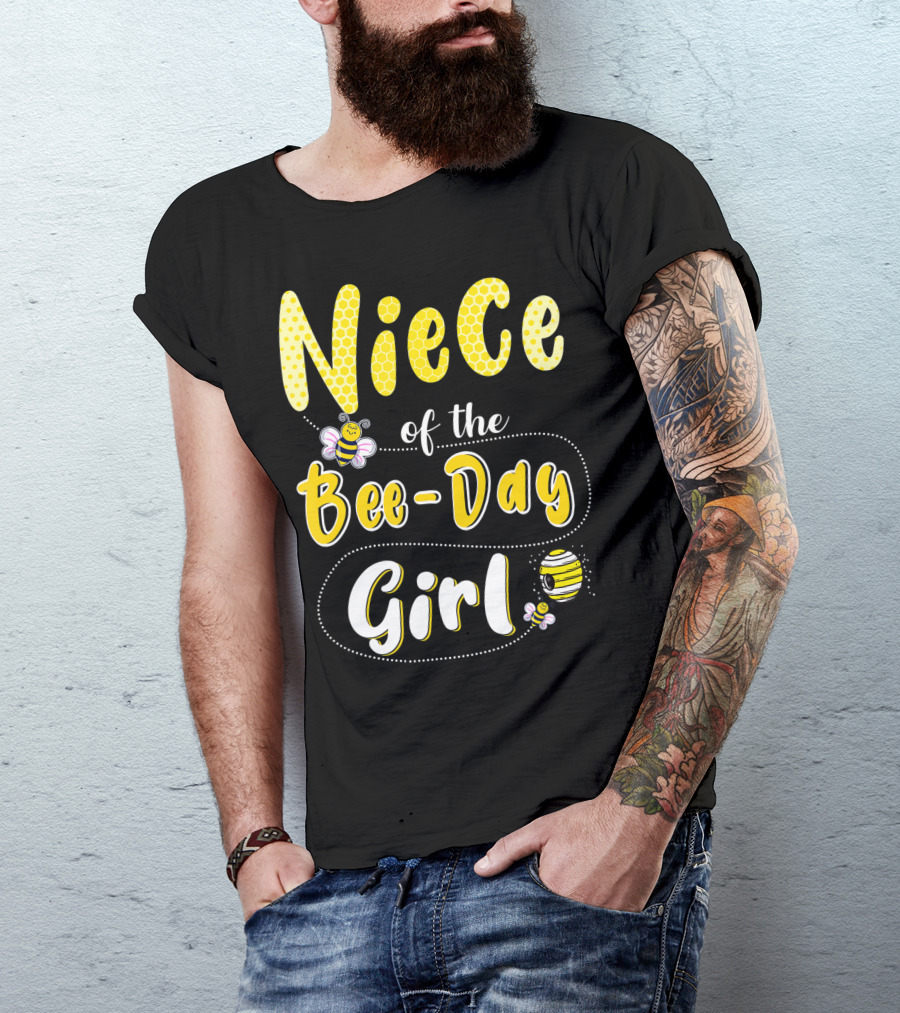 Niece Of The Bee Day Girl Hive Party Birthday Matching T-Shirt