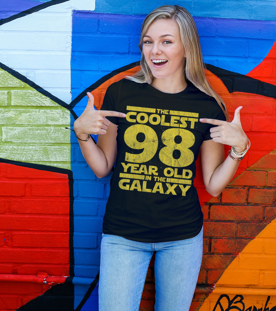 The Coolest 98 Year Old In The Galaxy Sci Fi 1923 Mens Womens Birthday T-Shirt