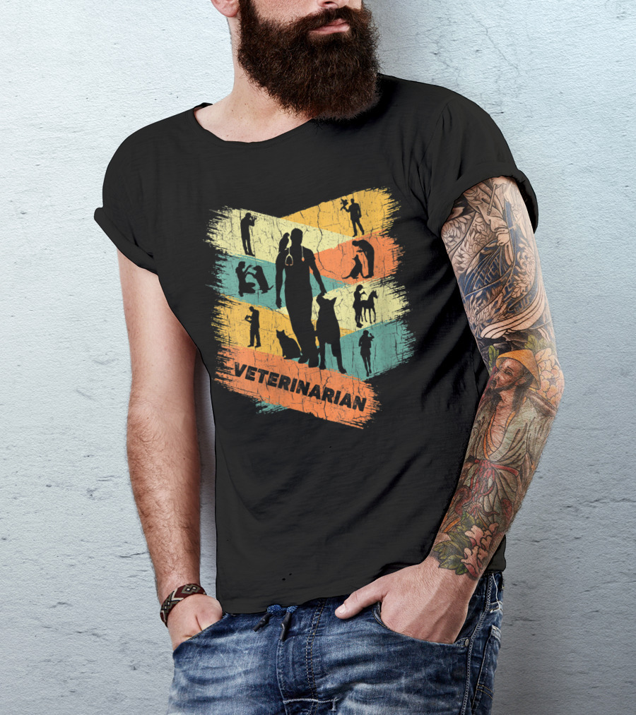 Retro Veterinarian Veterinary Vintage Vet T-Shirt