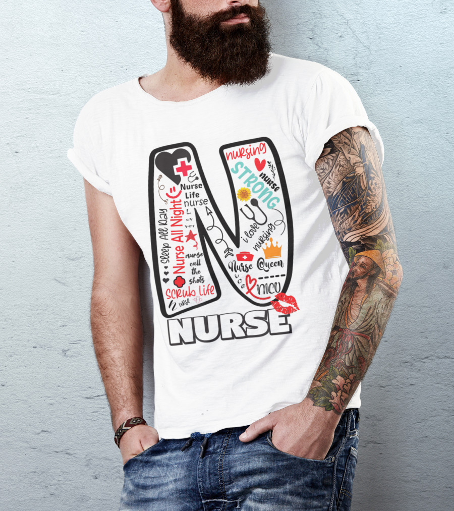 Nurse Life Nurse Strong Nurse Queen Nurse All Night Nursing Scrub Life T-Shirt