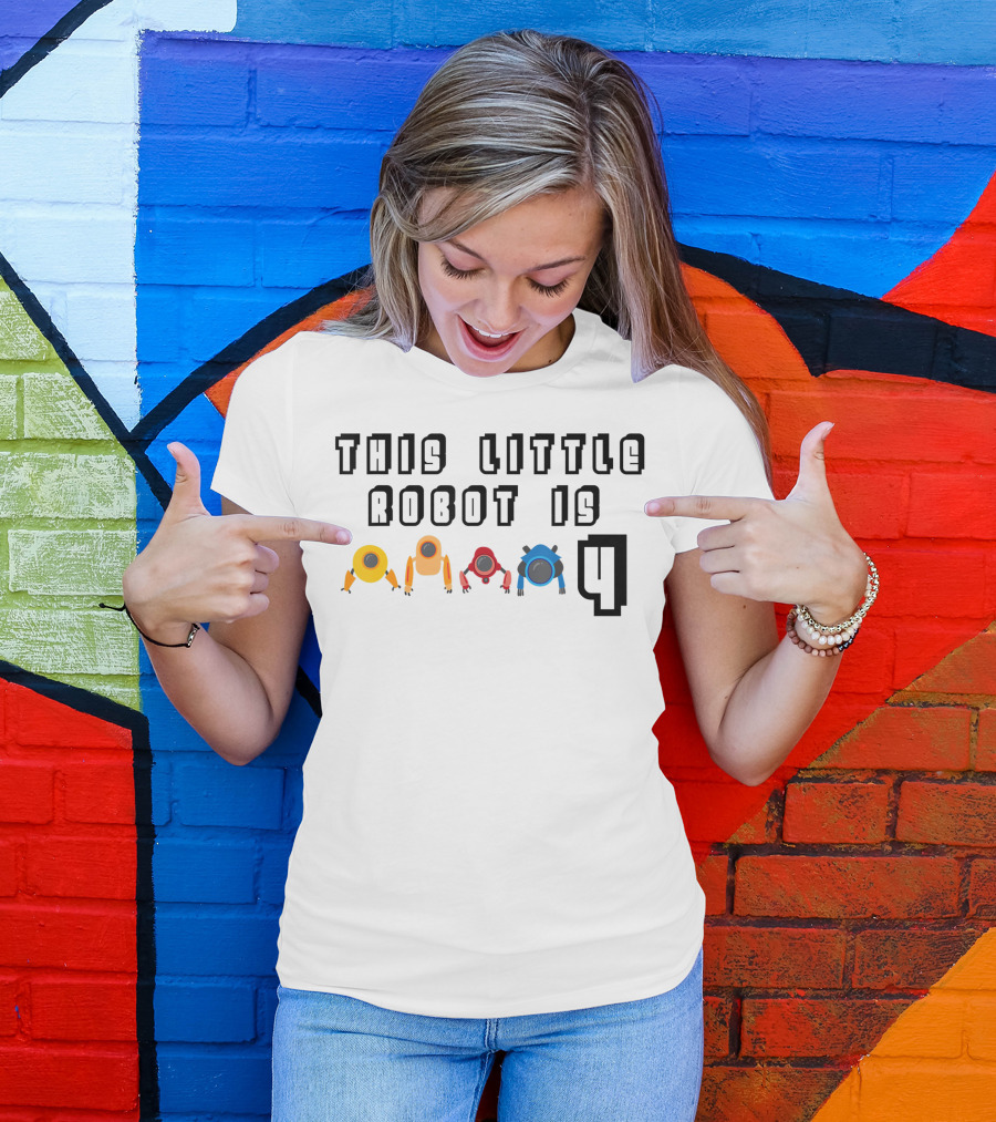 This Little Robot Is 4 Future Robotics Engineer T-Shirt
