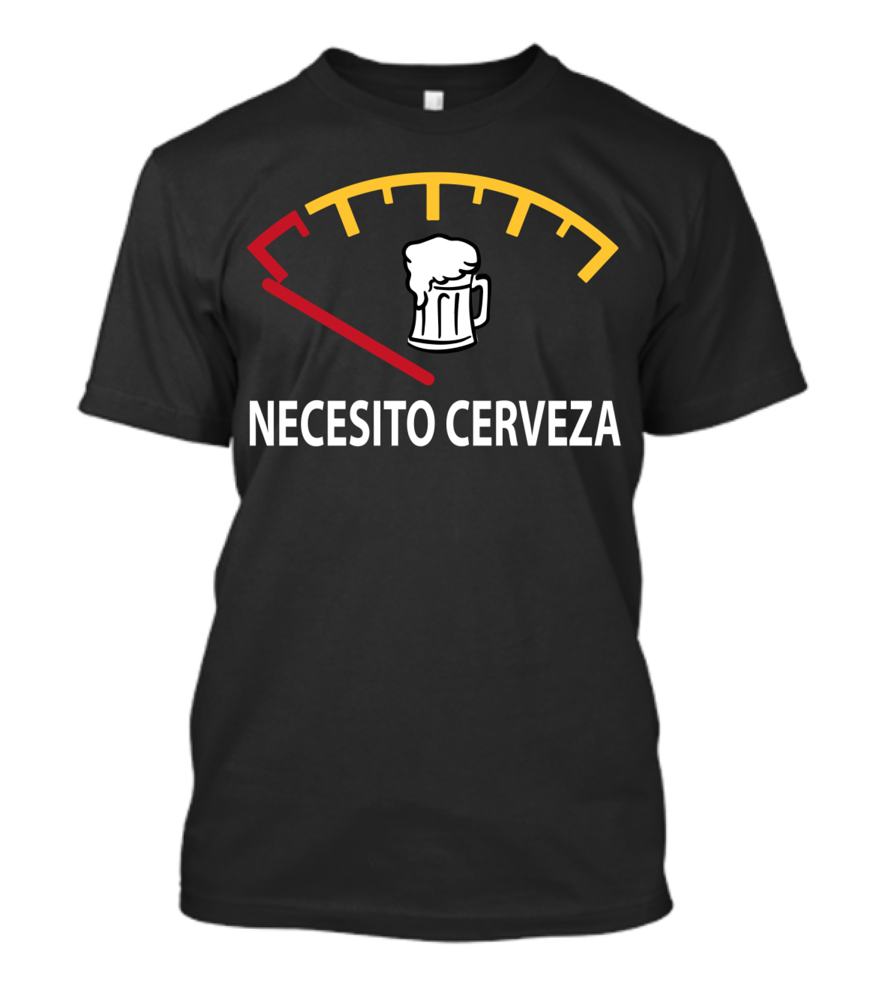 Necesito Cerveza Beer Mug Gauge International Beer Day T-Shirt
