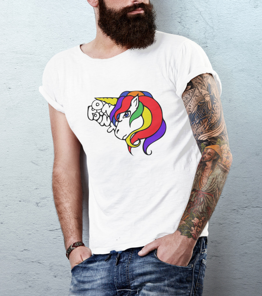 Rainbow Mane On Point Unicorn T-Shirt