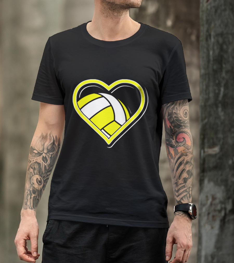 Heart-Shaped Volleyball Passion T-Shirt