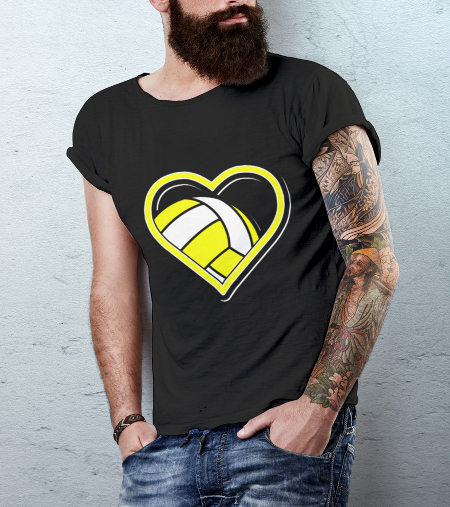 Heart-Shaped Volleyball Passion T-Shirt