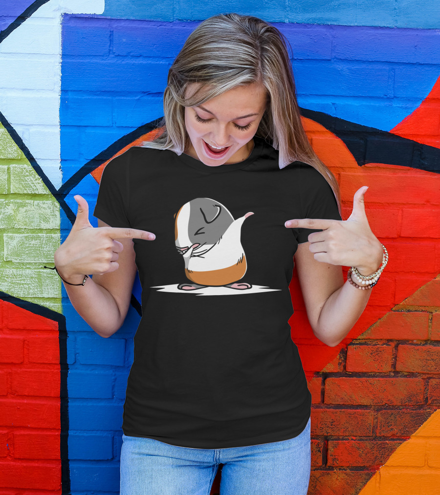 Adorable Guinea Pig Doing The Dab Dance Pose T-Shirt