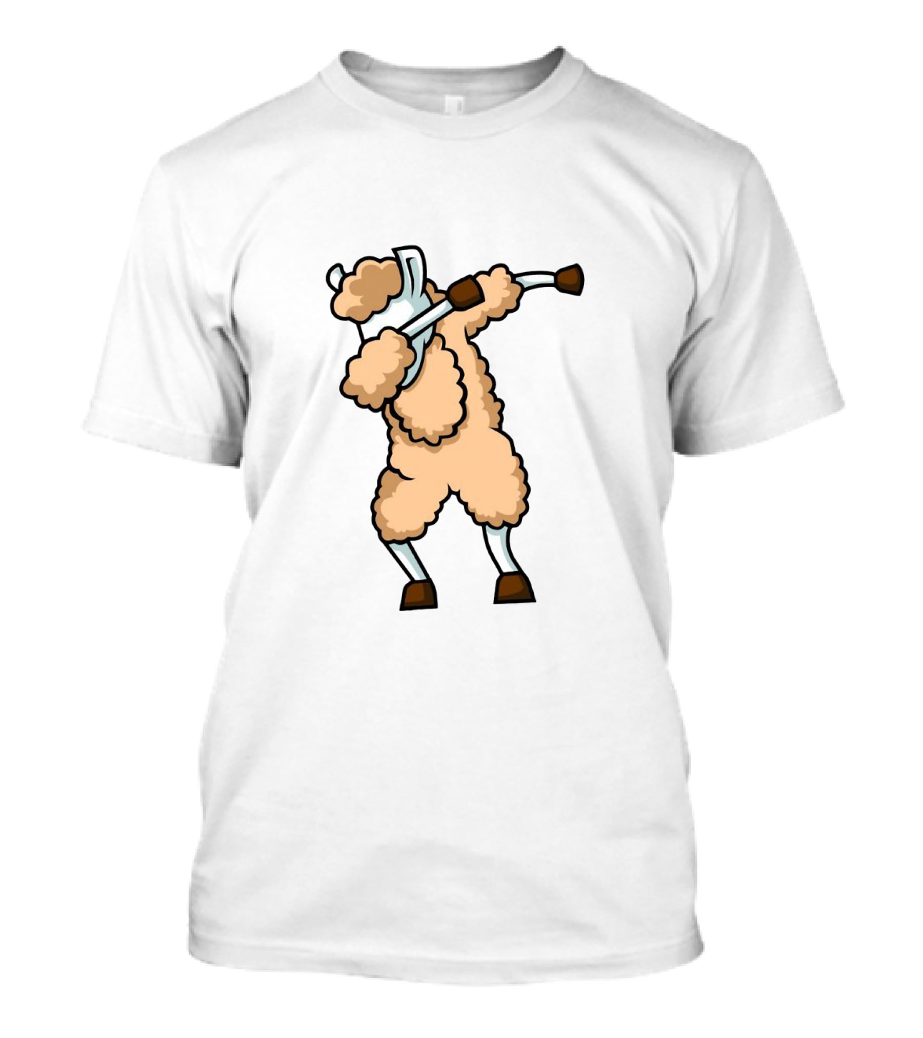 Dabbing Llama Funny Dab Cartoon Pose Iconic Dance Move T-Shirt