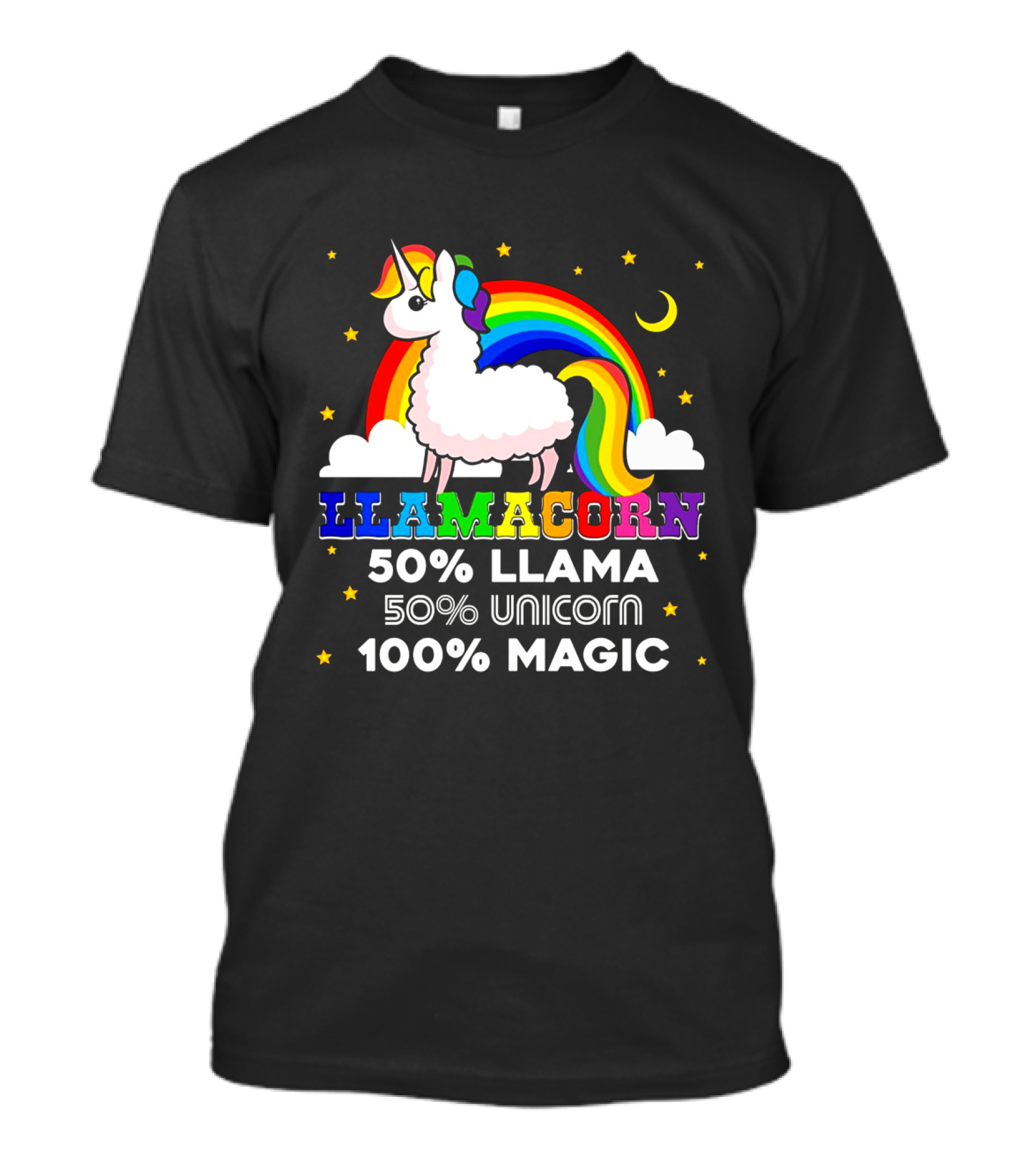 LLAMACORN 50% LLAMA 50% UNICORN 100% MAGIC T-Shirt