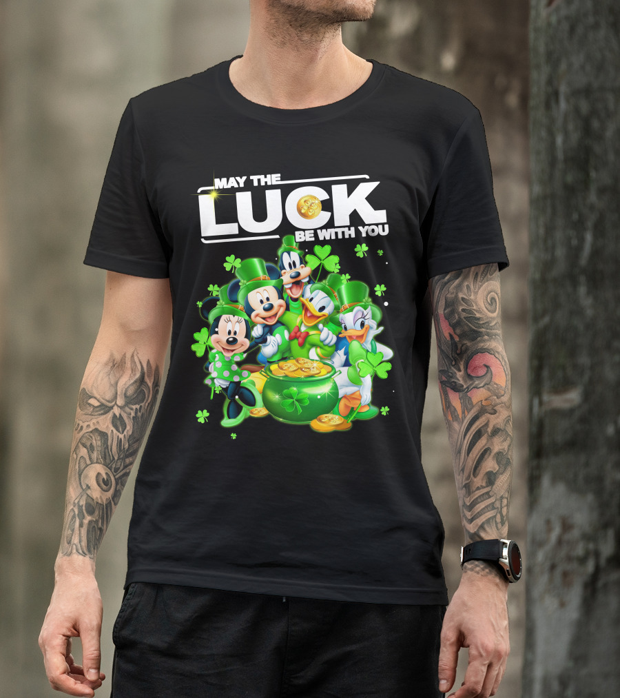 May The Luck Be With You Mickey N Friends T-Shirt