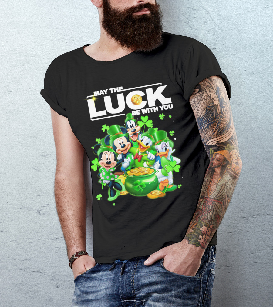 May The Luck Be With You Mickey N Friends T-Shirt