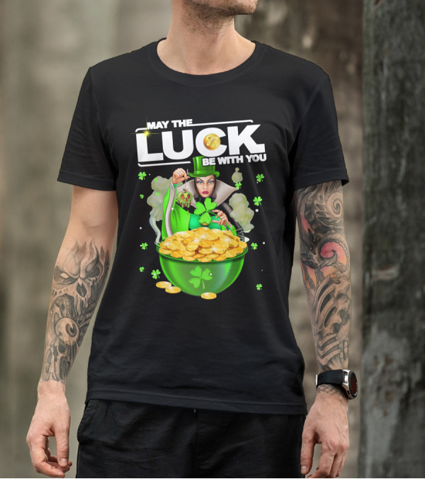 May The Luck Be With You Evil Queen Gold Coins T-Shirt