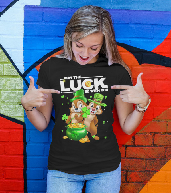 May The Luck Be With You Chip Dale Pot Of Gold T-Shirt