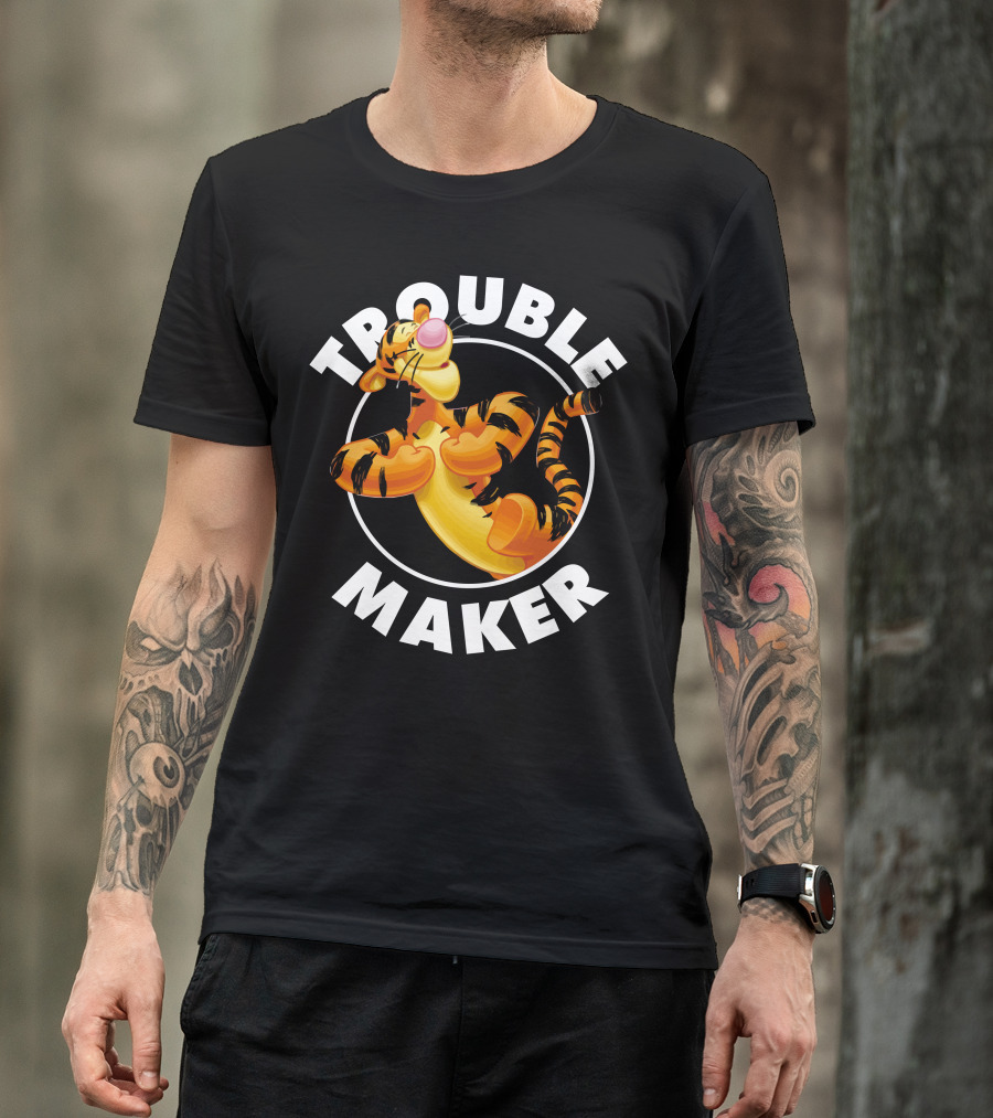 Tigger Trouble Maker Circle Pose Adventures T-Shirt