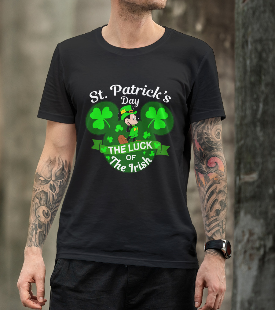 St. Patrick's Day Mickey The Luck Of The Irish T-Shirt