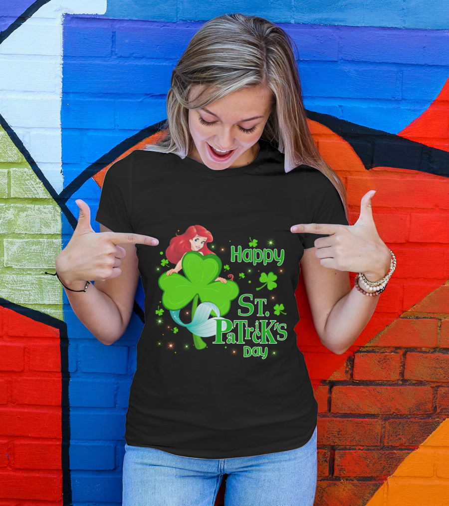 Happy St. Patrick's Day Ariel T-Shirt