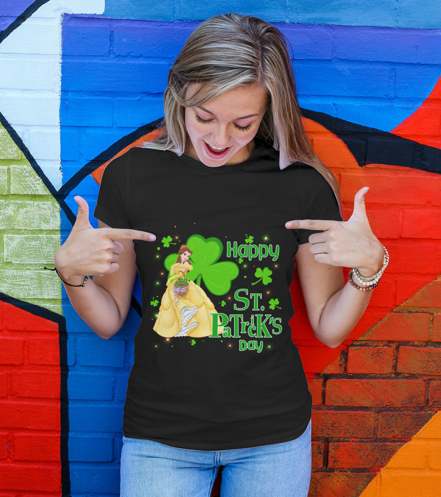 Happy St. Patrick's Day Belle Clover T-Shirt