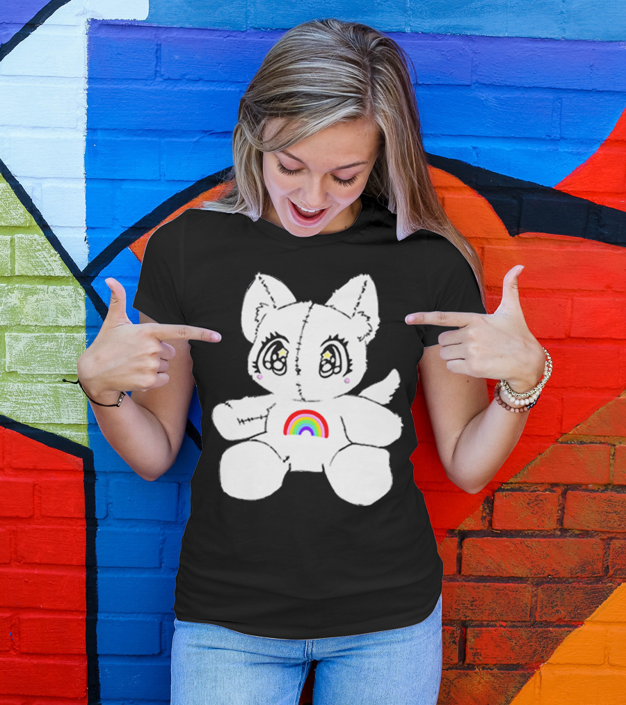 Slayyyter Rainbow Cat Plushie T-Shirt