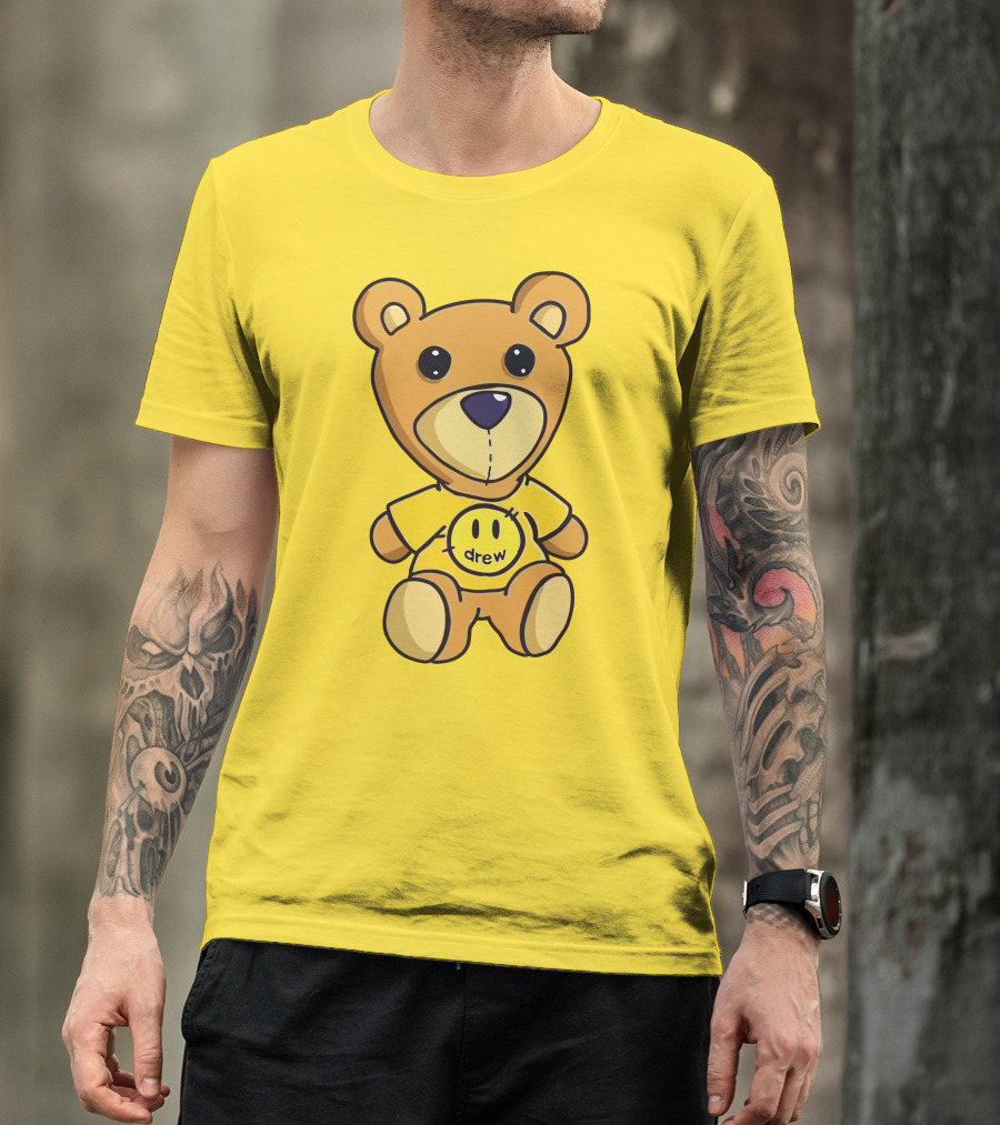 Drew House Teddy Bear Yellow Turtleneck T-Shirt