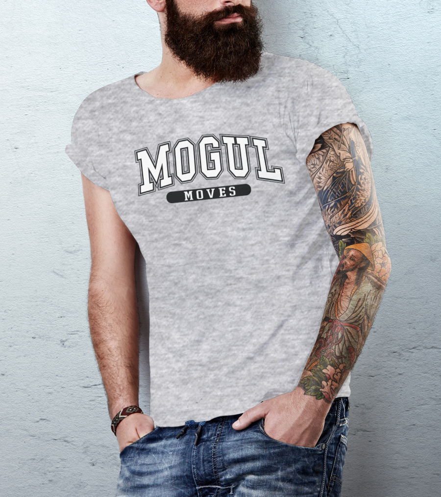 Mogul Moves Athletic Style Lettering T-Shirt