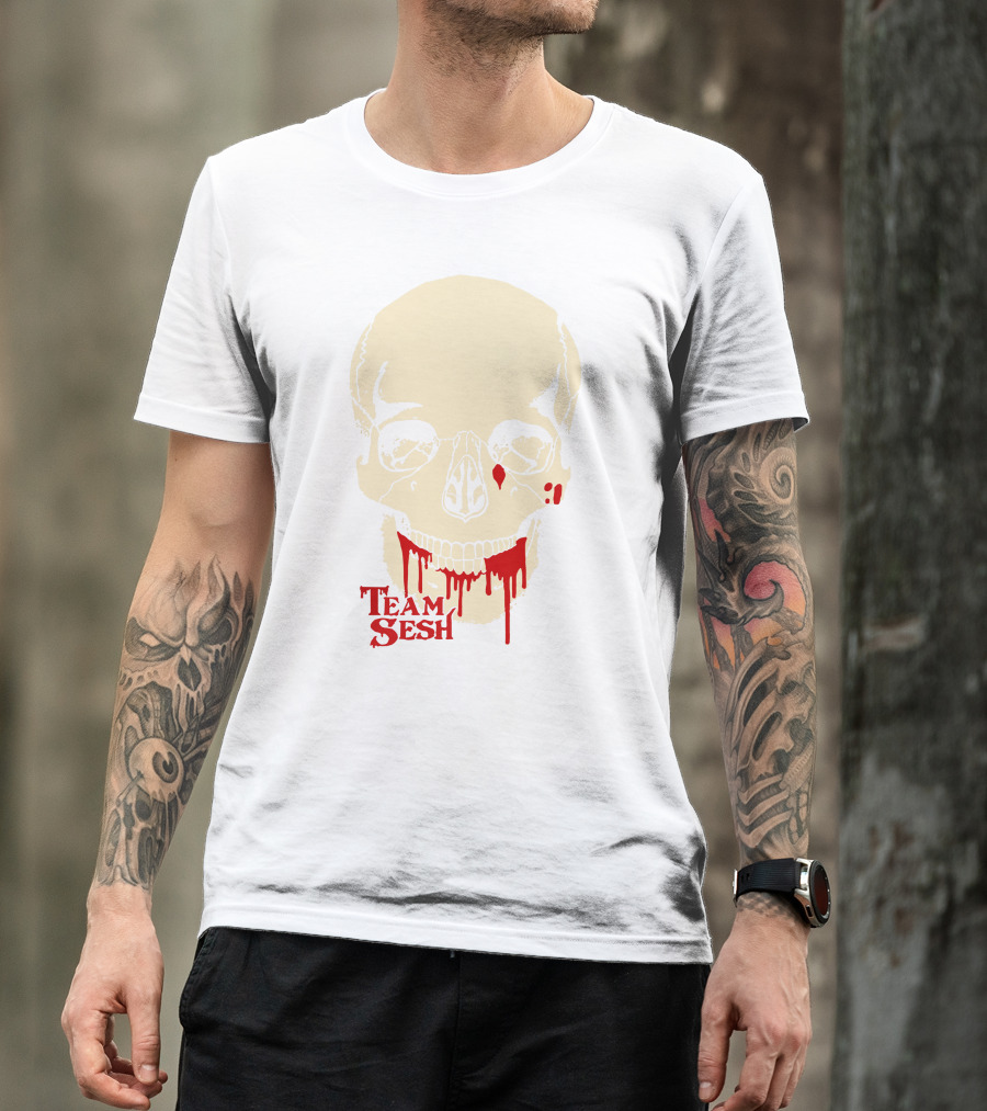 Team Sesh Skull Dripping Blood T-Shirt