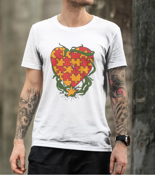 Gallery Dept Heart Puzzle And Vine T-Shirt