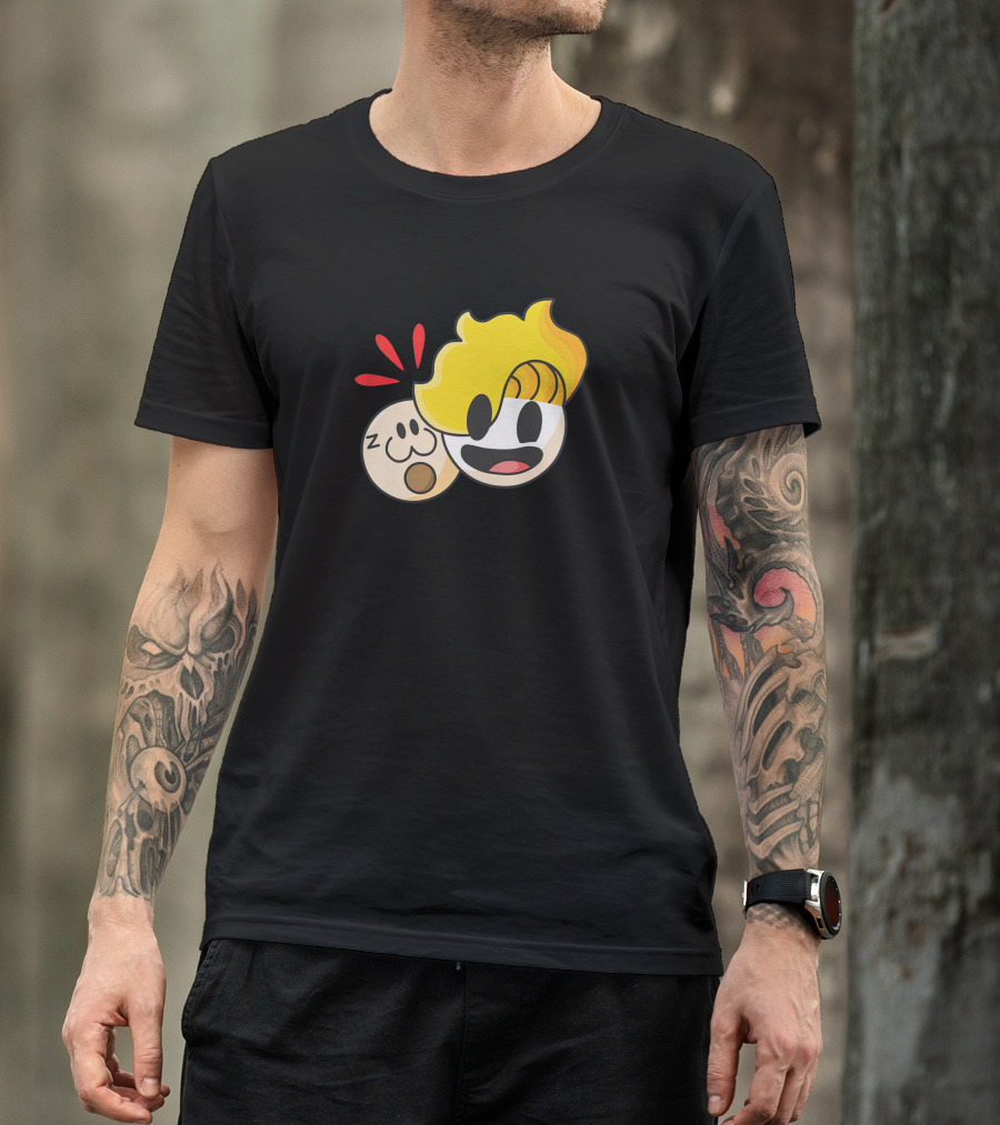 Haminations Animated Faces With Yellow Hair And Expressions T-Shirt
