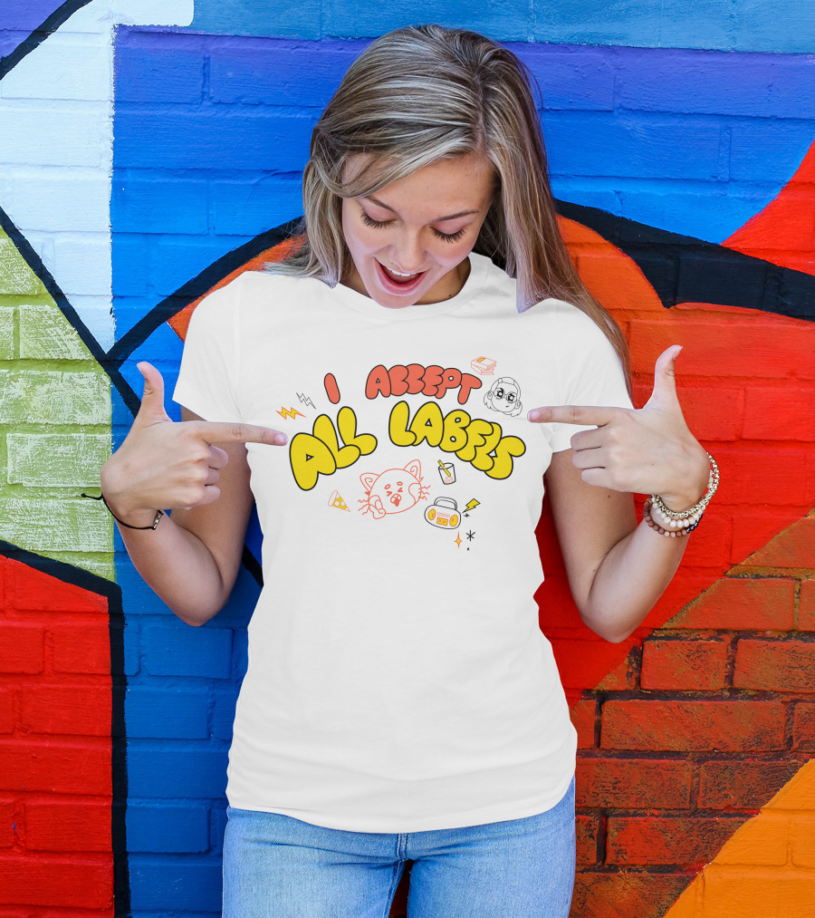 I Accept All Labels Turning Red Merch Pixar T-Shirt