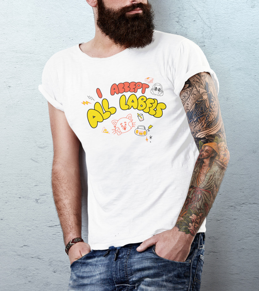 I Accept All Labels Turning Red Merch Pixar T-Shirt