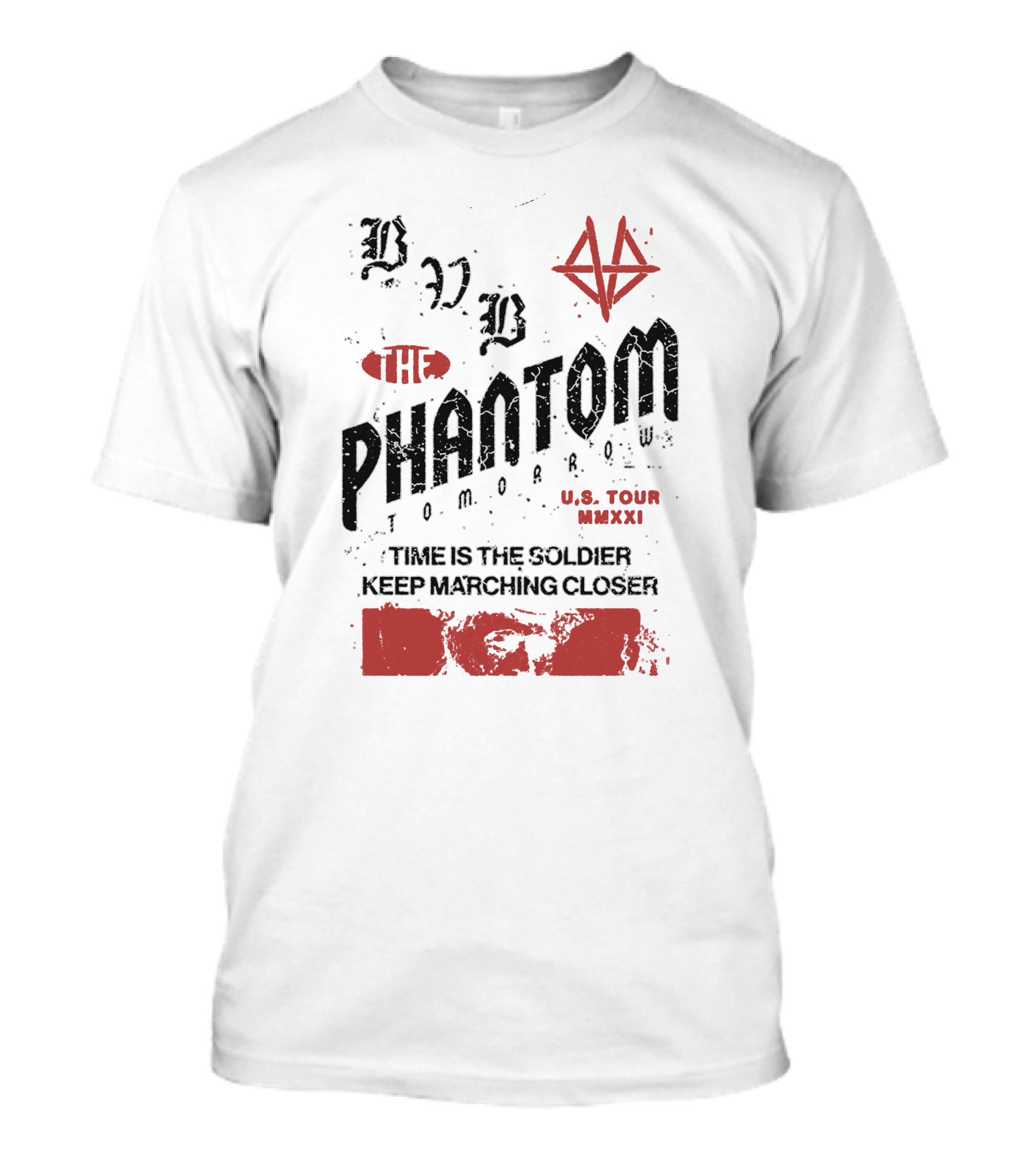 BVB The Phantom Tomorrow U.S. Tour MMXXI Time Is The Soldier Keep Marching Closer T-Shirt