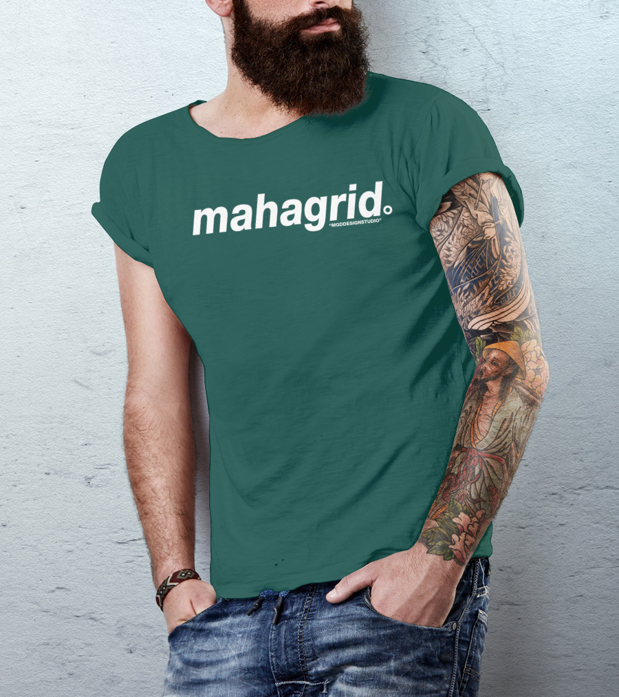 Mahagrid MGDESIGNSTUDIO Forest Green T-Shirt