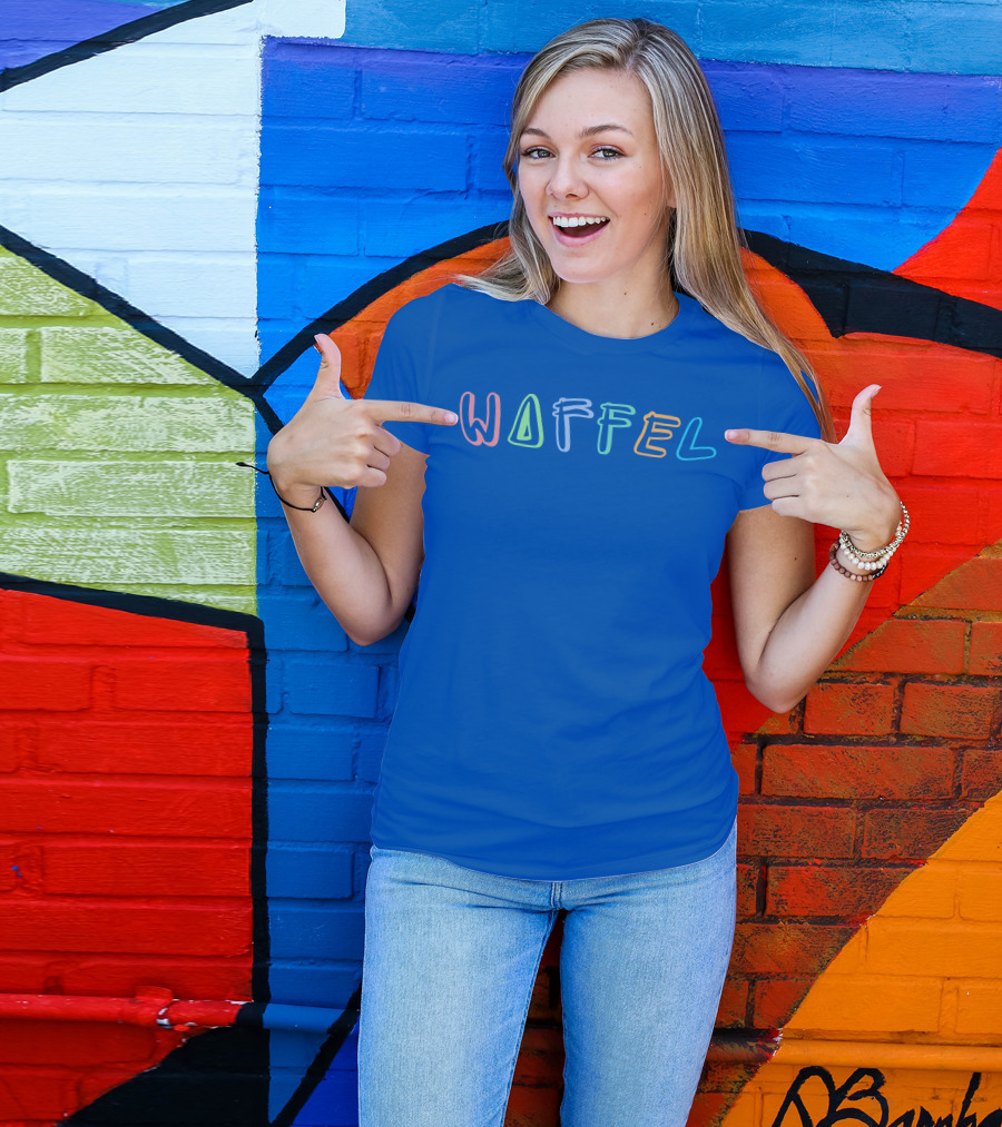 Sturmwaffel Colorful Neon Lettering T-Shirt