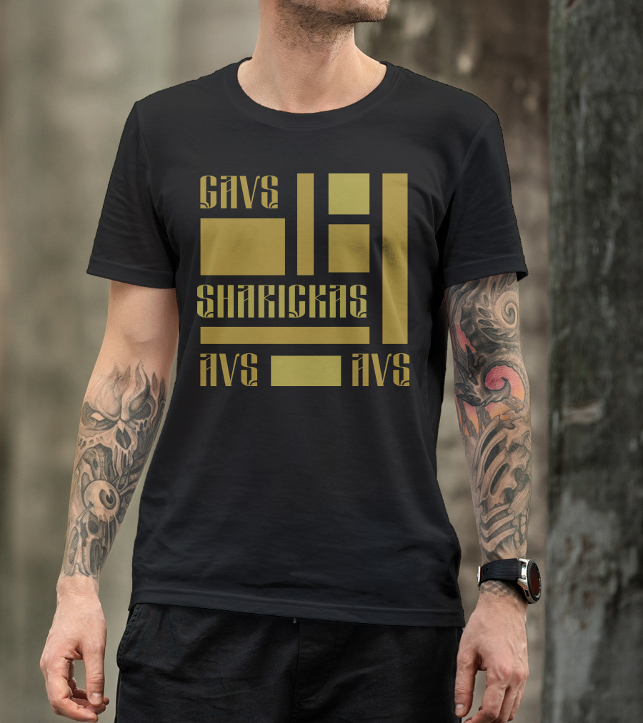 CAVS SHARICKAS AVS AVS Unique Lettering T-Shirt