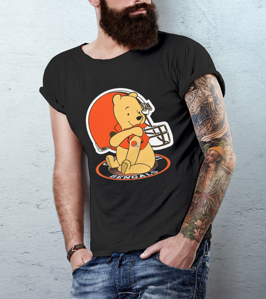 Pooh Browns Cincinnati Bengals T-Shirt