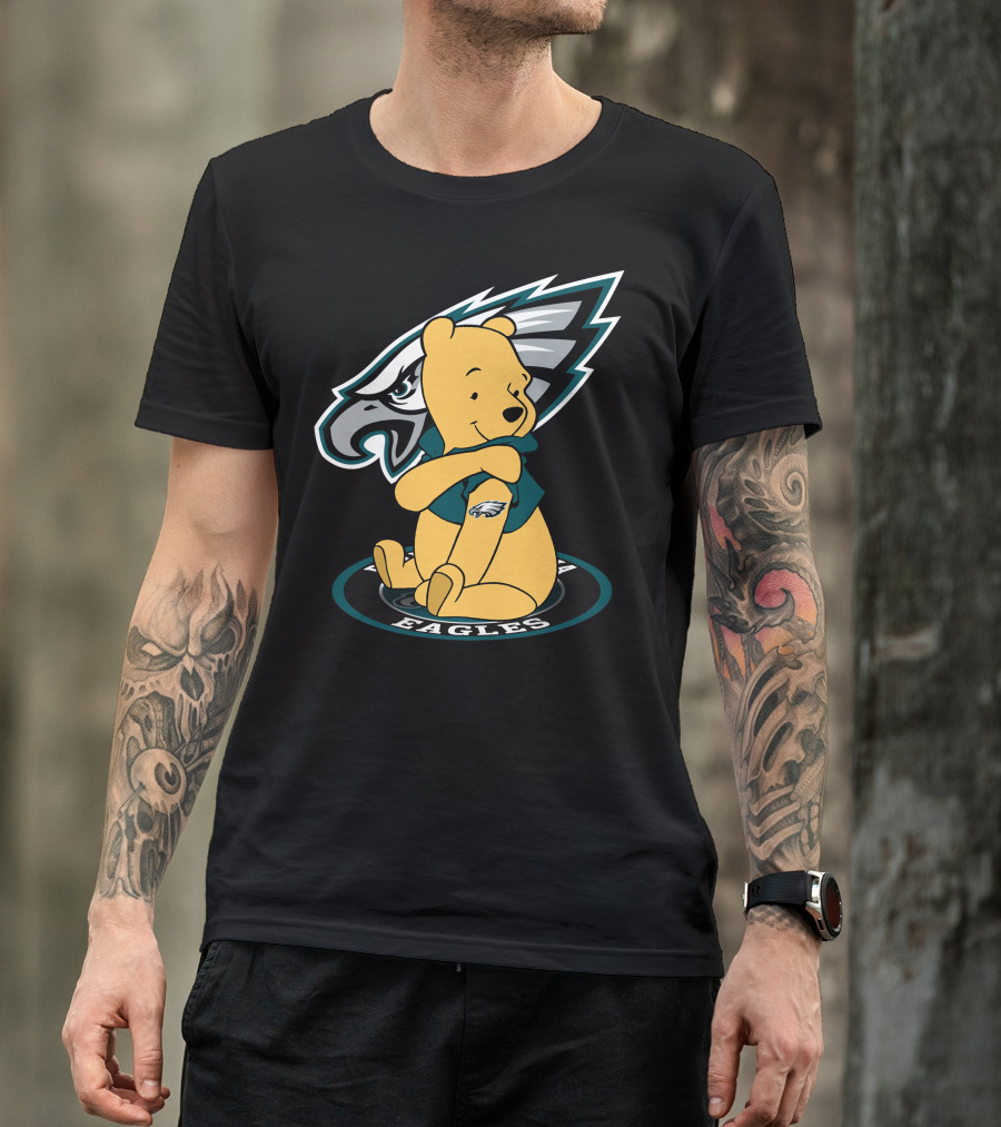 Philadelphia Eagles Pooh Bear Crossover T-Shirt