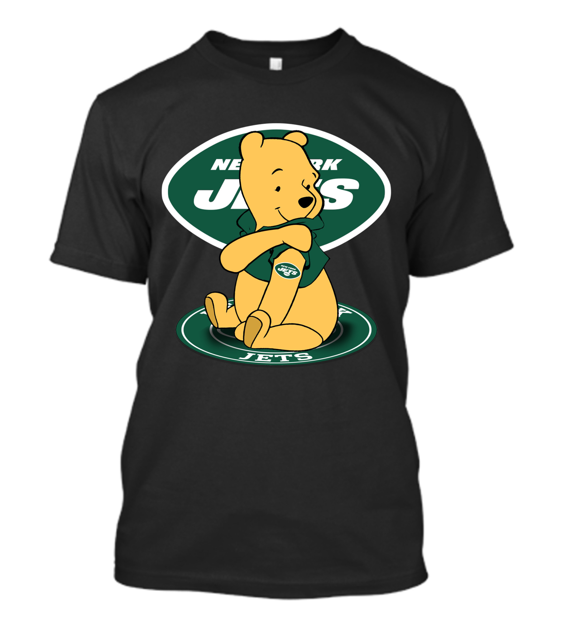 New York Jets Pooh Football T-Shirt