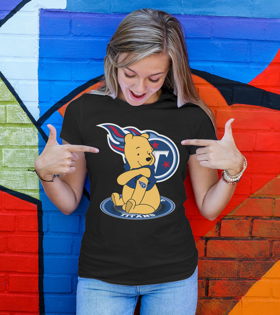 Tennessee Titans Pooh Bear Fan Crossover T-Shirt