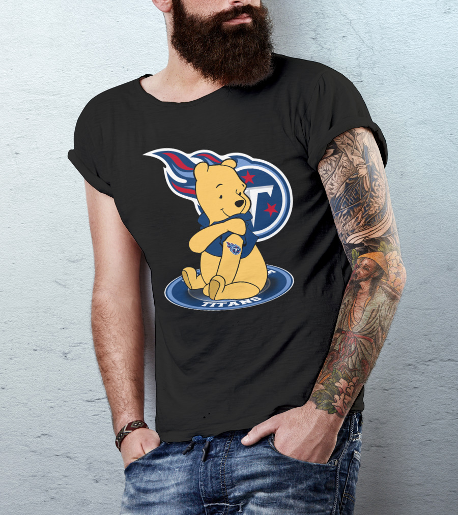 Tennessee Titans Pooh Bear Fan Crossover T-Shirt