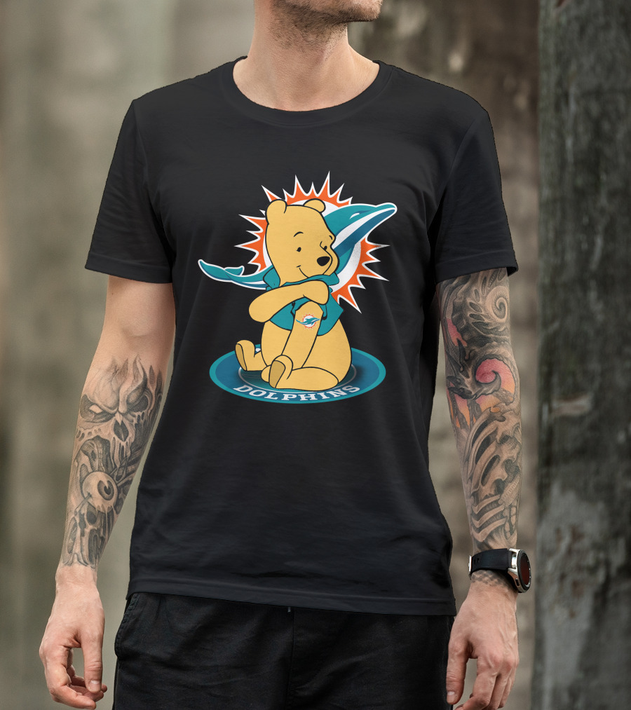 Winnie Pooh Miami Dolphins T-Shirt