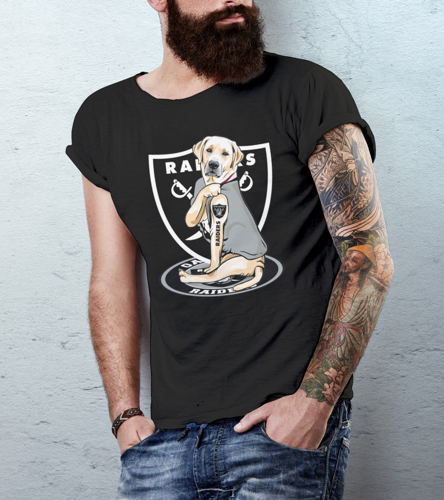 Las Vegas Raiders Labrador Dog Mascot T-Shirt