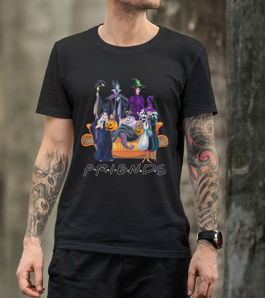 FRIENDS Villainous Halloween Couch Gathering T-Shirt