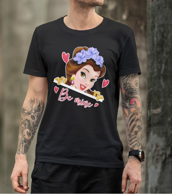 Belle Be Mine Hearts And Flowers T-Shirt